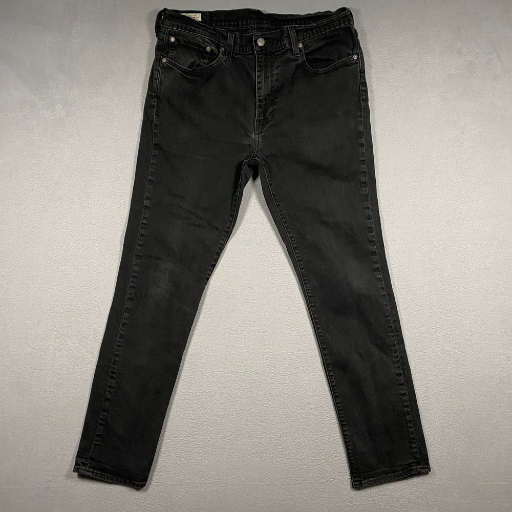Levi's 511 Slim Fit Jeans Mens 36x32 (Measures 32x31) Black Premium Denim Pants